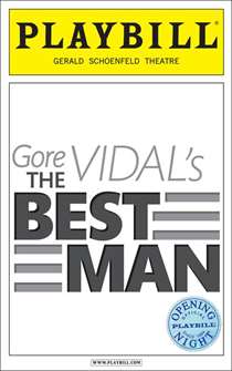 The Best Man Limited Edition Official Opening Night Playbill 
